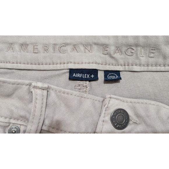 American Eagle sz 34/30 Slim Straight Skinny Jeans distressed stretchy 1243 - Picture 6 of 7